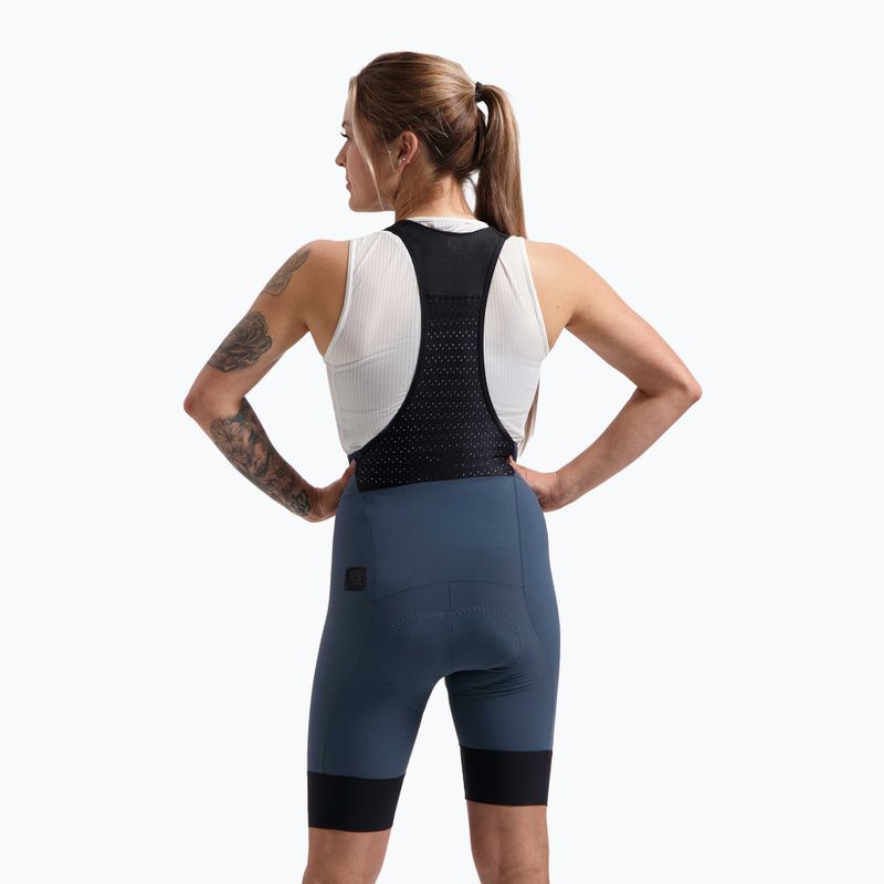 Дамски къси панталони за колоездене Rogelli Signature Bib Short W blue 2