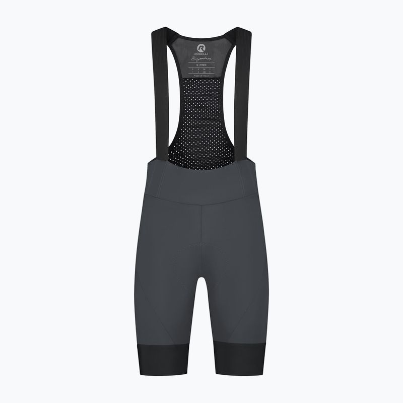 Rogelli Signature Bib Short мъжки къси панталони за колоездене сив 8