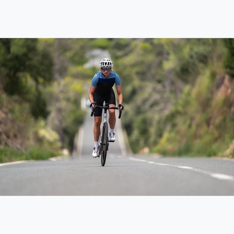 Дамска тениска за колоездене Rogelli Core Block W black/blue/dark blue 9