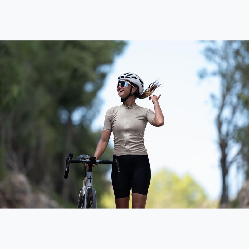 Дамска тениска за колоездене Rogelli Essential II taupe 9