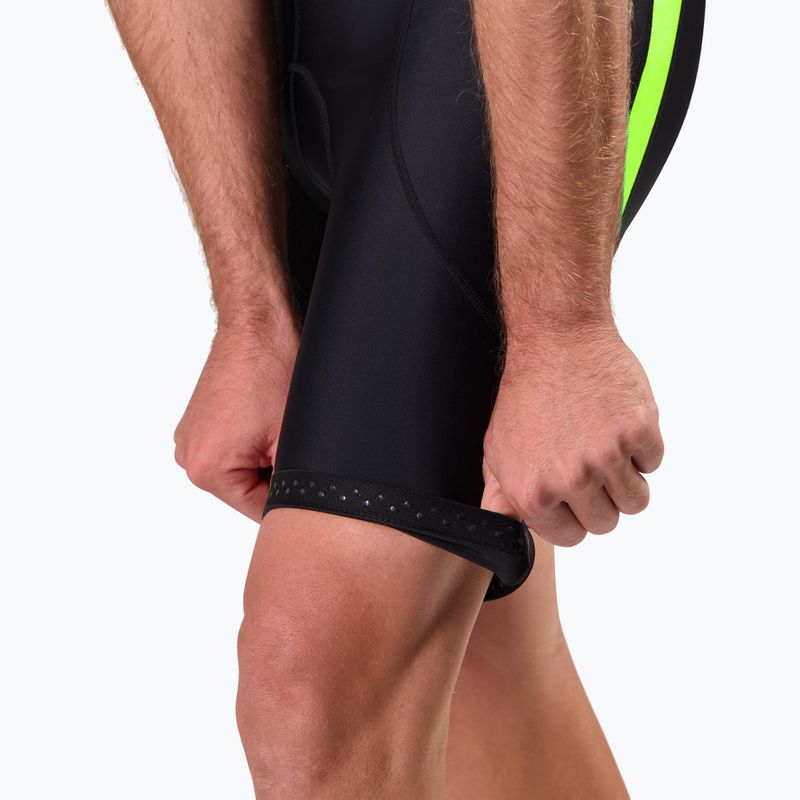 Rogelli Core Bib Short мъжки къси панталони за колоездене черно/флуорно жълто 5