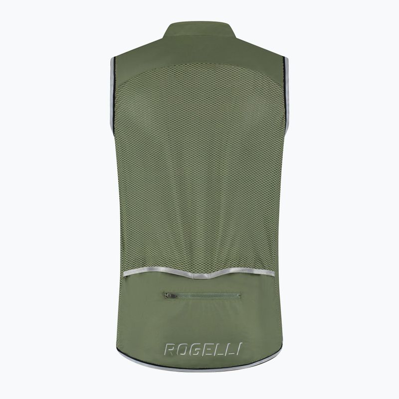 Мъжка жилетка за колоездене Rogelli Core army green 4