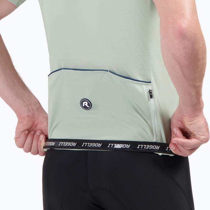 Мъжка тениска за колоездене Rogelli Explore aqua grey 4