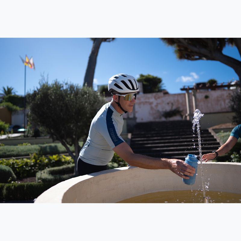 Мъжка тениска за колоездене Rogelli Explore aqua grey 10