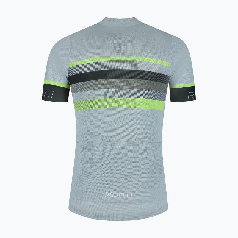 Мъжка тениска за колоездене Rogelli Hero II grey/lime 6