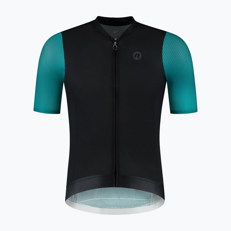 Мъжка тениска за колоездене Rogelli Fast black/teal/green 6
