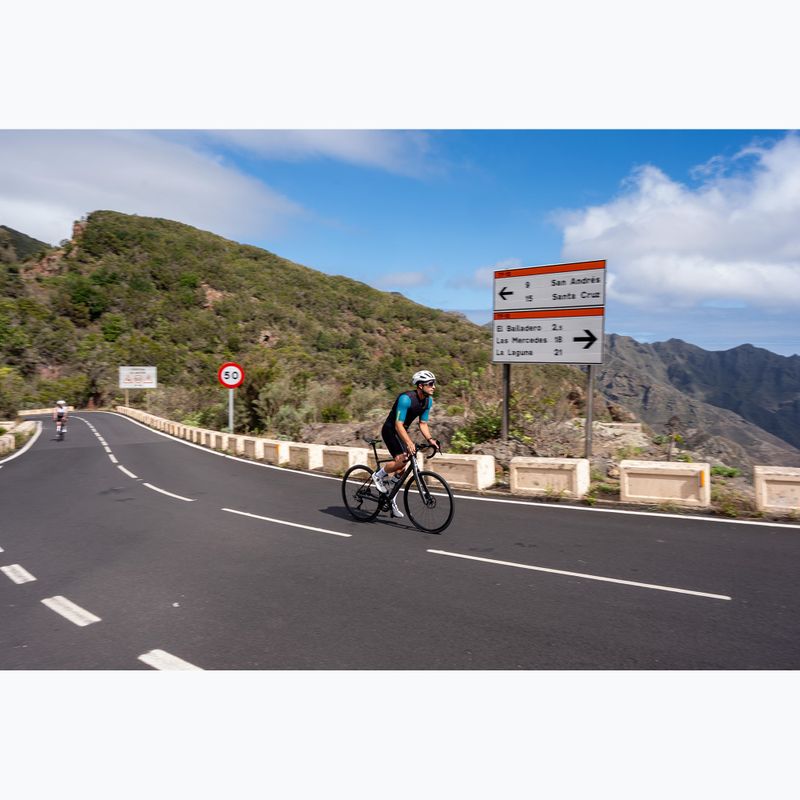 Мъжка тениска за колоездене Rogelli Fast black/teal/green 8