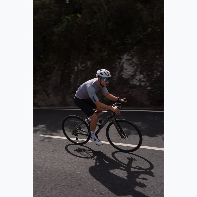 Мъжка тениска за колоездене Rogelli Fast grey/dusty teal/teal 9