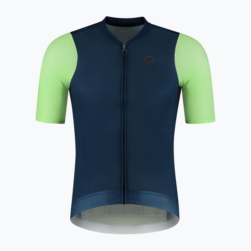 Мъжка тениска за колоездене Rogelli Fast blue/lime 5