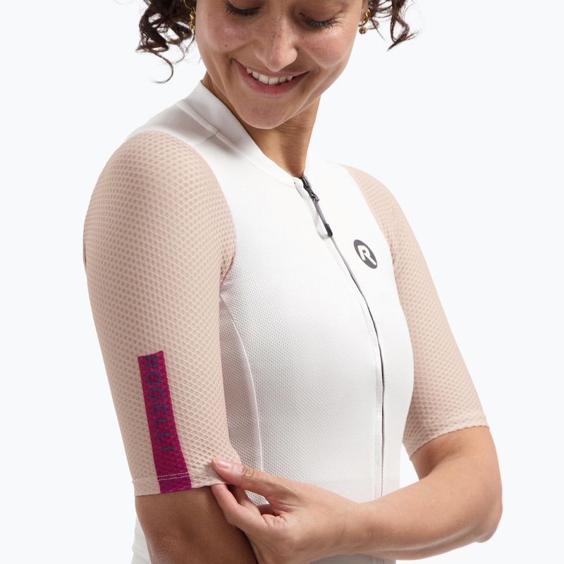 Дамска тениска за колоездене Rogelli Fast sand/dusty pink/cherry 3