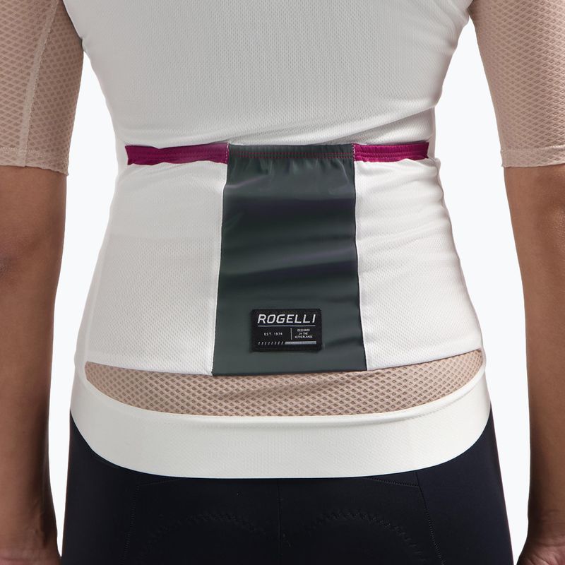 Дамска тениска за колоездене Rogelli Fast sand/dusty pink/cherry 4