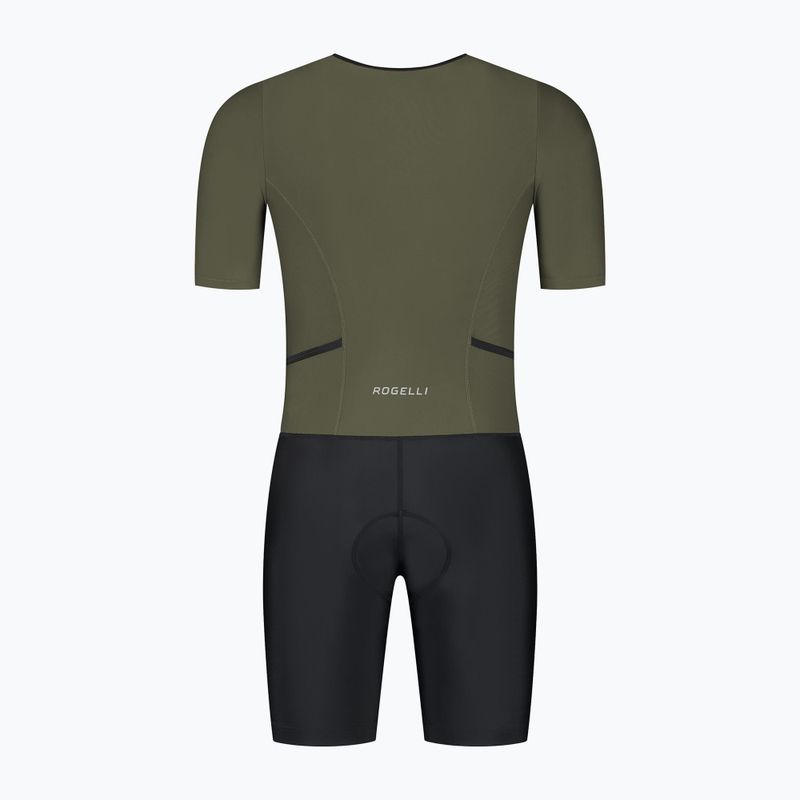 Гащеризон за триатлон Rogelli Florida Tri Suit black/army green 2