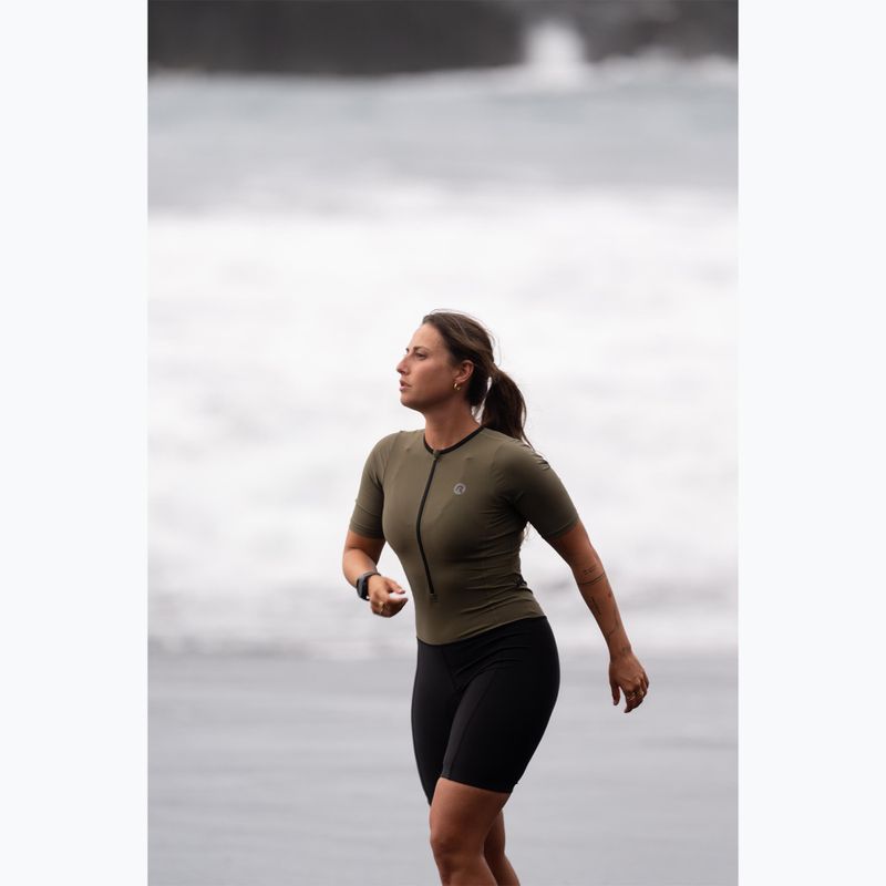 Гащеризон за триатлон Rogelli Florida Tri Suit black/army green 12