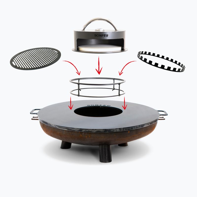 Градинско огнище BonFeu BonBowl Plus 60 cm corten 2