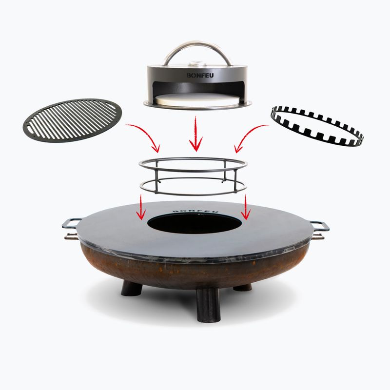 Градинско огнище BonFeu BonBowl Plus 80 cm corten 2