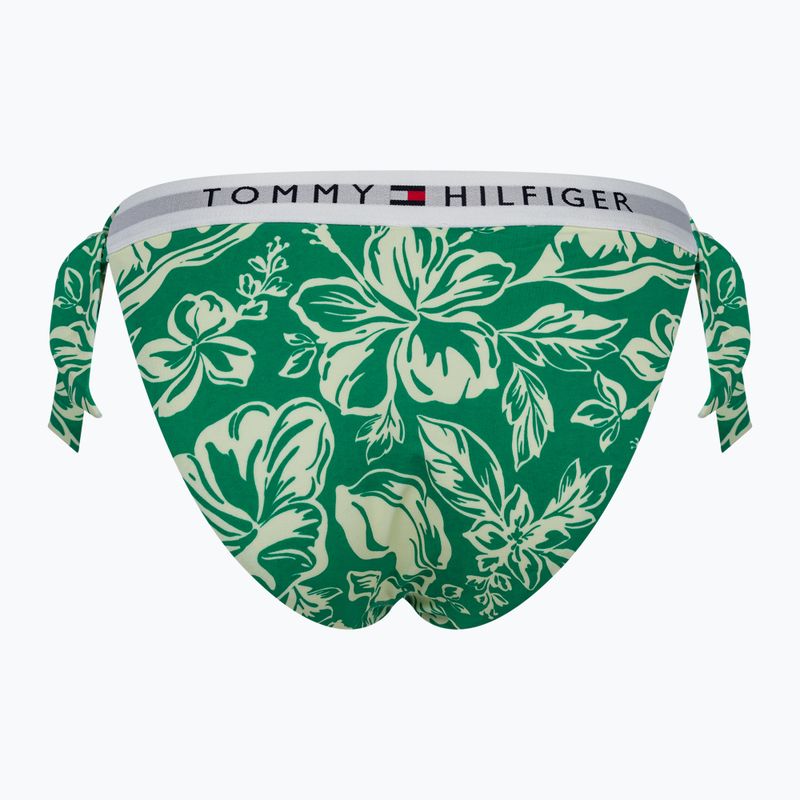 Долнище на бански костюм Tommy Hilfiger Cheeky Side Tie Print vintage tropical olympic green 2