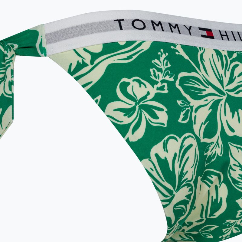 Долнище на бански костюм Tommy Hilfiger Cheeky Side Tie Print vintage tropical olympic green 3