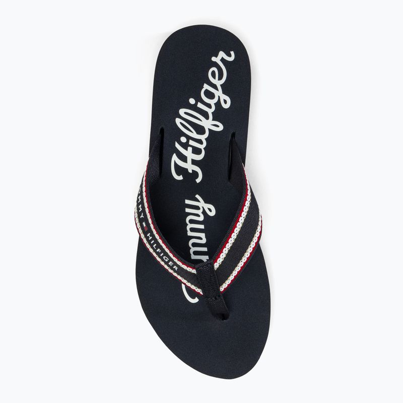 Дамски джапанки Tommy Hilfiger Im Graphic Beach Sandal space blue 5