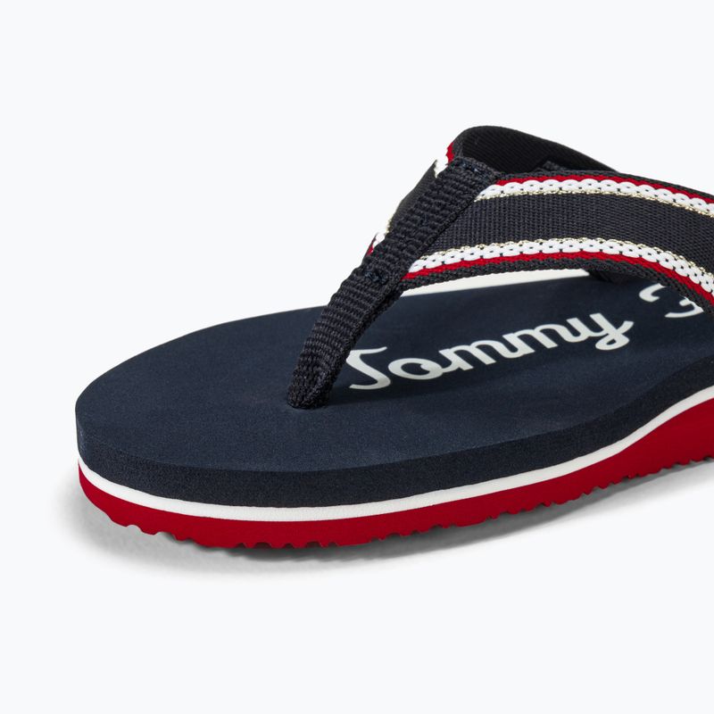 Дамски джапанки Tommy Hilfiger Im Graphic Beach Sandal space blue 7