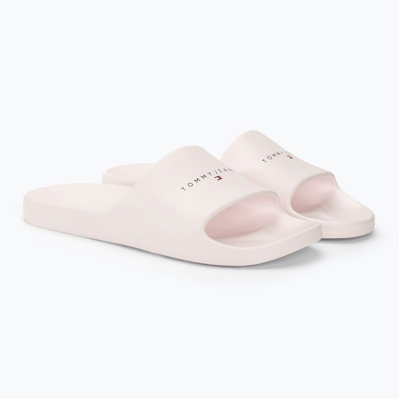 Дамски джапанки Tommy Jeans Printed Pu Pool Slide ecru 4