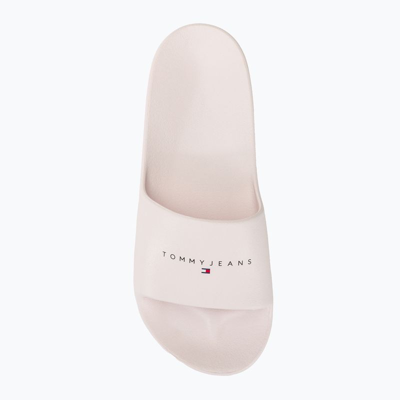 Дамски джапанки Tommy Jeans Printed Pu Pool Slide ecru 6