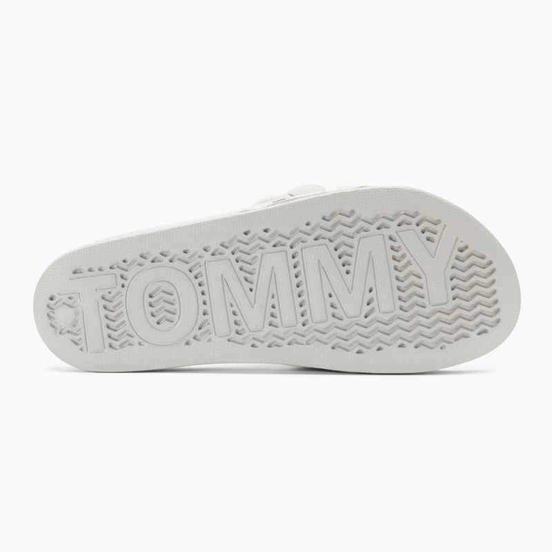 Дамски чехли Tommy Jeans Braided stratus grey 4