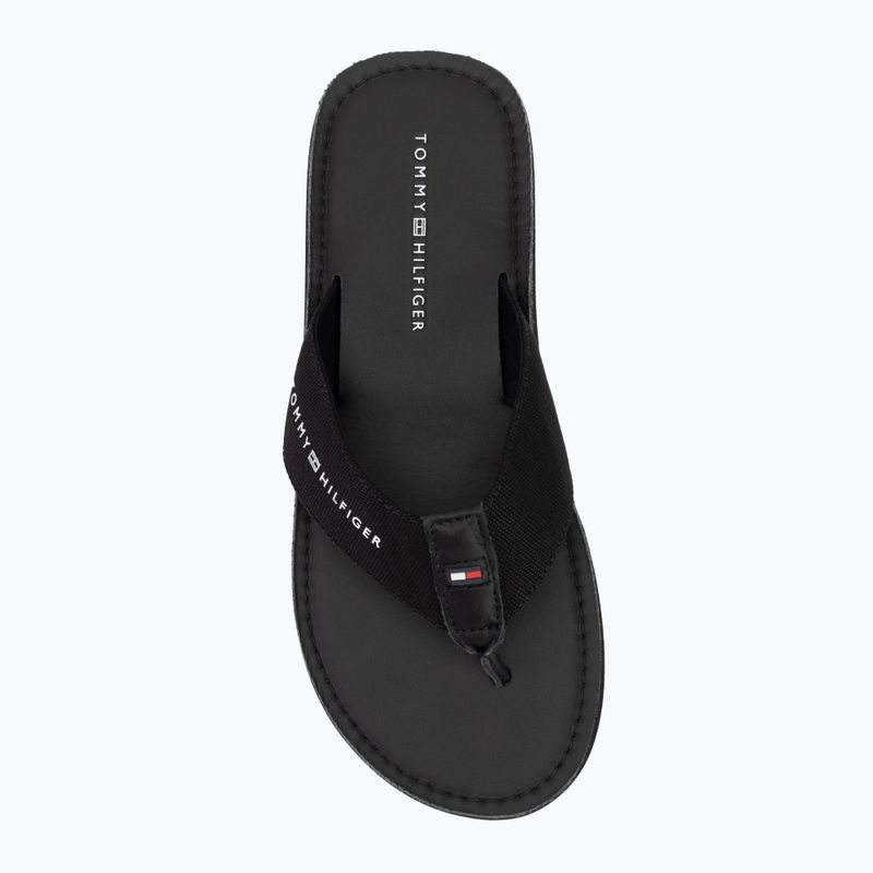 Мъжки джапанки Tommy Hilfiger Leather Beach Sandal black 5