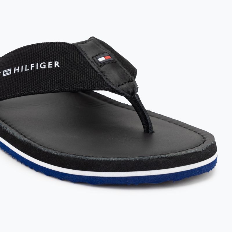 Мъжки джапанки Tommy Hilfiger Leather Beach Sandal black 7