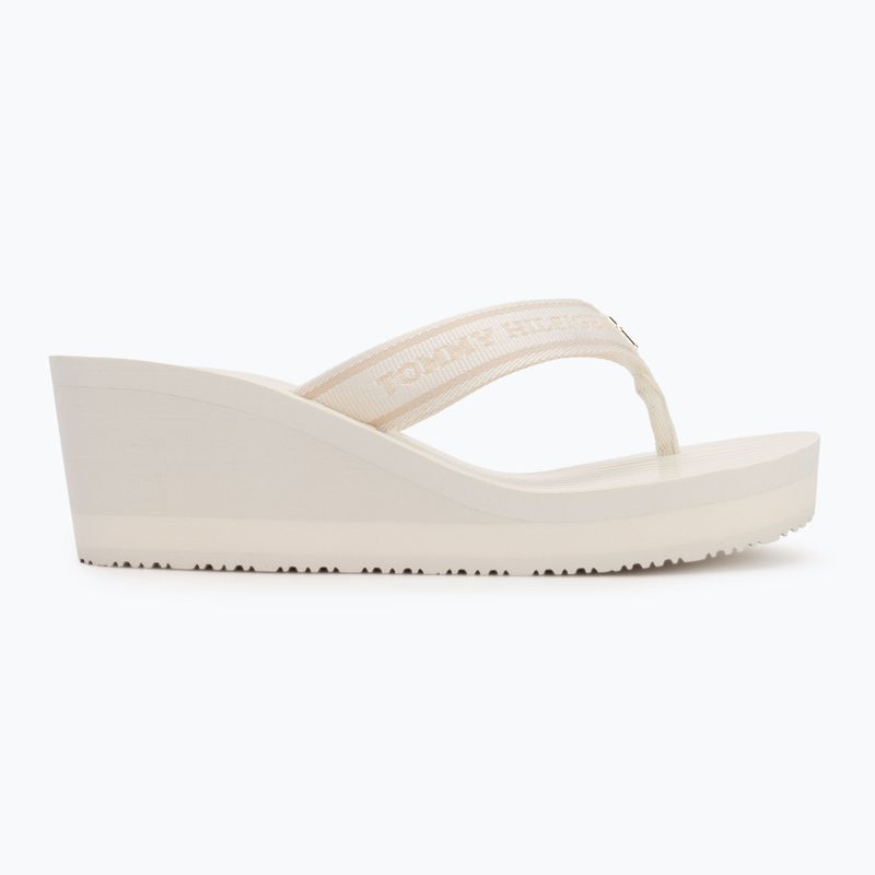 Дамски джапанки Tommy Hilfiger Stripes Wedge Beach Sandal ivory 2