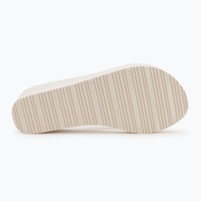 Дамски джапанки Tommy Hilfiger Stripes Wedge Beach Sandal ivory 4