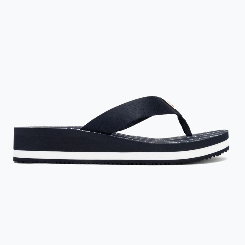 Дамски джапанки Tommy Hilfiger Im Th Chainprint Midwedge Sandal space blue 2