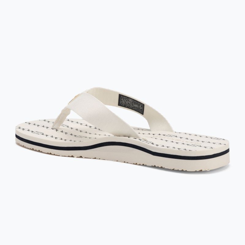 Дамски джапанки Tommy Hilfiger Chain Print Beach Sandal ivory 3