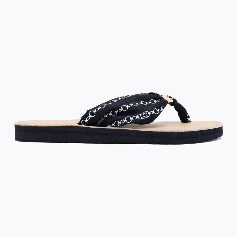 Дамски джапанки Tommy Hilfiger Chain Print Elevated Sandal space blue 2
