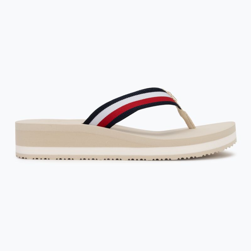 Дамски джапанки Tommy Hilfiger Corp Mid Wedge Beach Sandal muslin 2