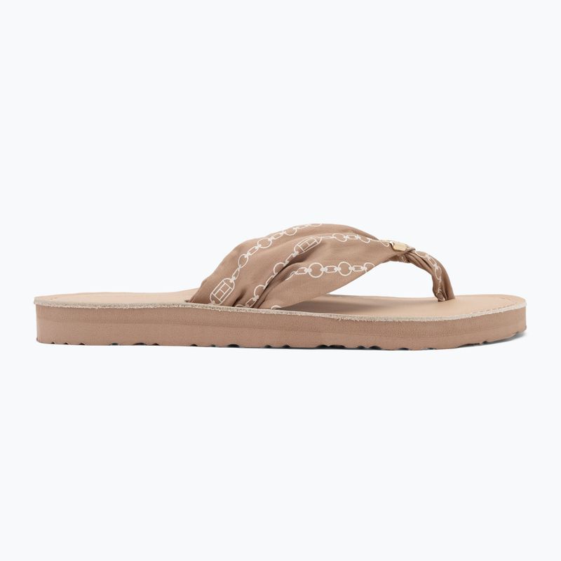 Дамски джапанки Tommy Hilfiger Chain Print Elevated Sandal claystone 2