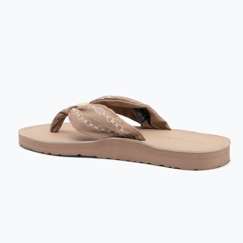 Дамски джапанки Tommy Hilfiger Chain Print Elevated Sandal claystone 3