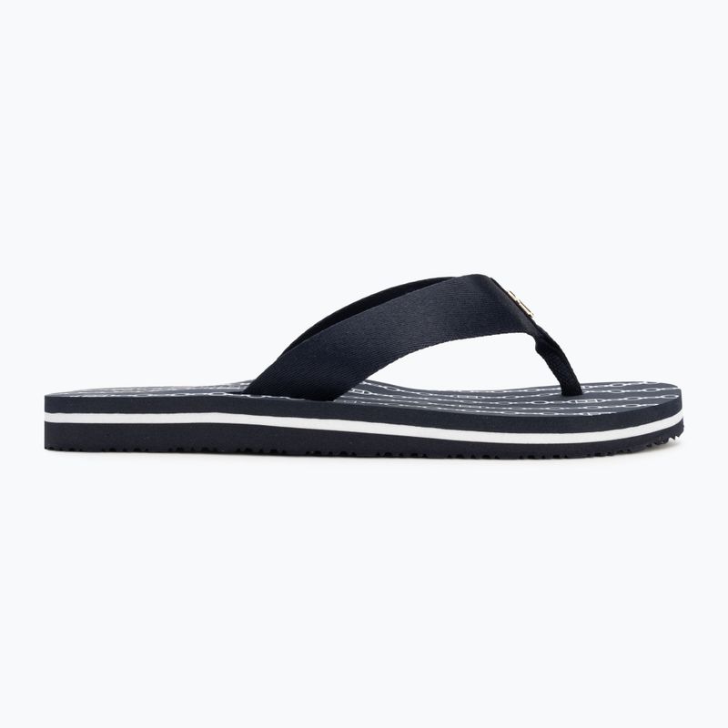 Дамски джапанки Tommy Hilfiger Chain Print Beach Sandal space blue 2
