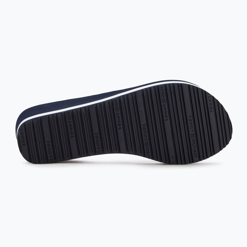 Дамски джапанки Tommy Hilfiger Corporate Wedge Beach Sandal space blue 4