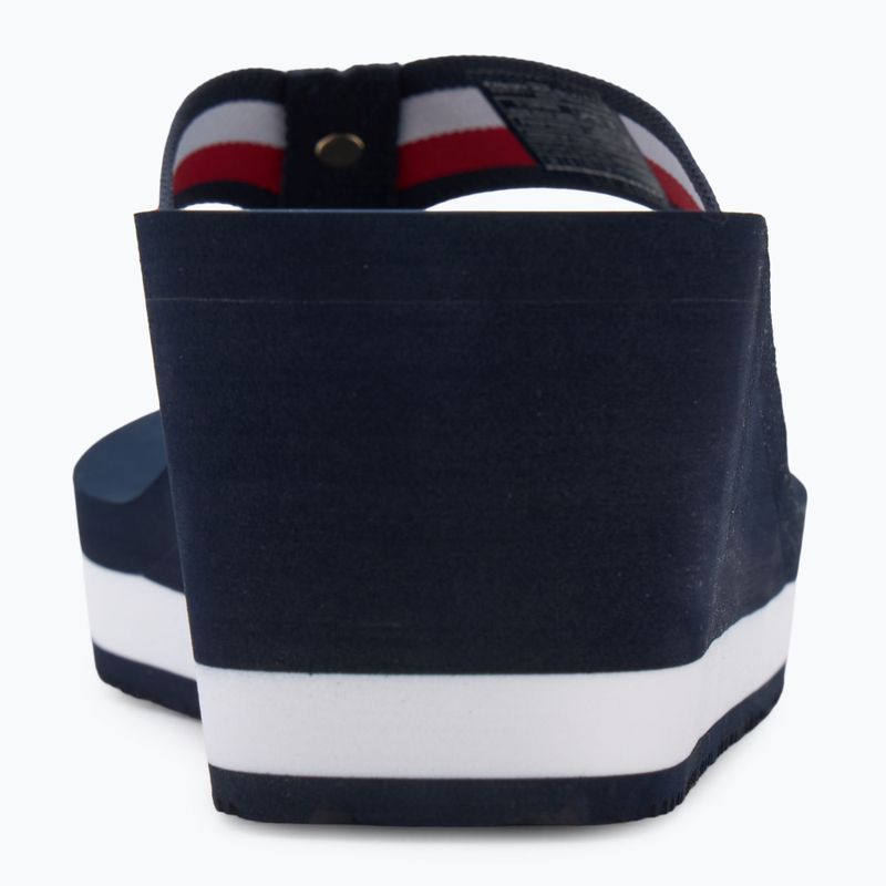 Дамски джапанки Tommy Hilfiger Corporate Wedge Beach Sandal space blue 6