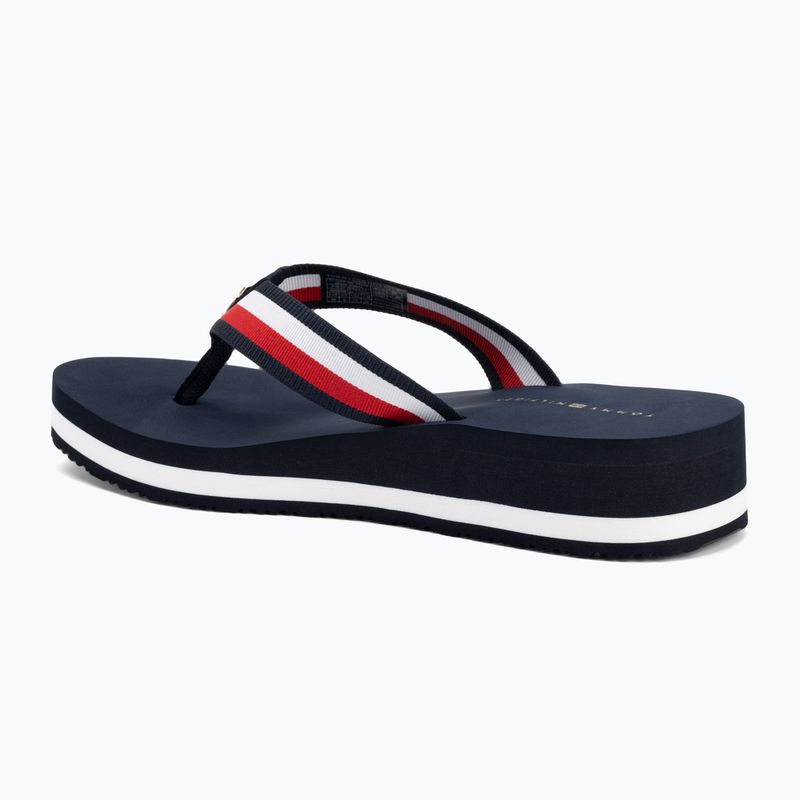 Дамски джапанки Tommy Hilfiger Corp Mid Wedge Beach Sandal space blue 3