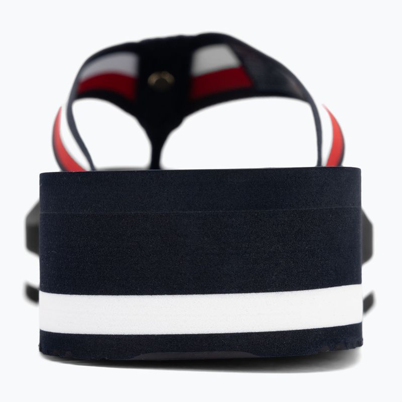 Дамски джапанки Tommy Hilfiger Corp Mid Wedge Beach Sandal space blue 6