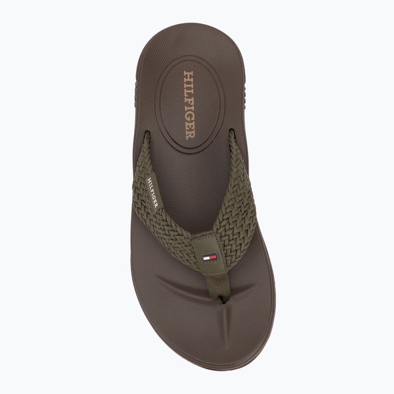 Мъжки джапанки Tommy Hilfiger Molded Web Beach Sandal army green 5
