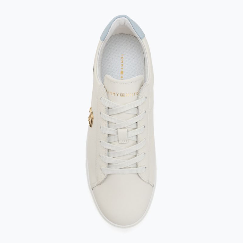 Дамски обувки Tommy Hilfiger Platform Court ecru/breezy blue 5