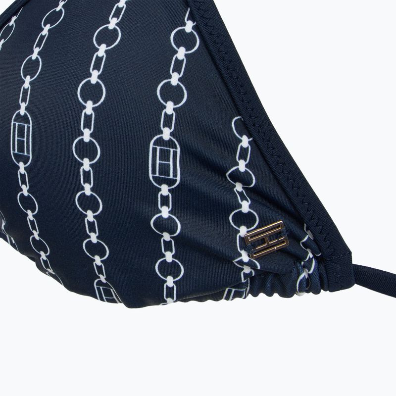 Tommy Hilfiger Триъгълник Rp Печат с верижка от знамена Горна част на бански костюм dark night navy 3