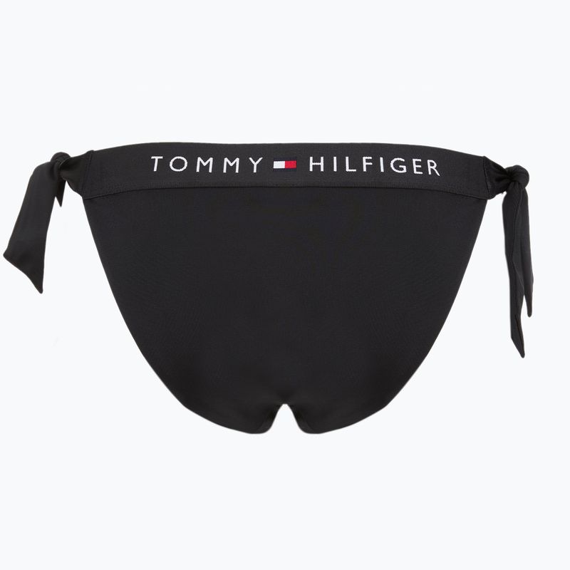 Tommy Hilfiger Side Tie Cheeky долнище на бански костюм черно 2