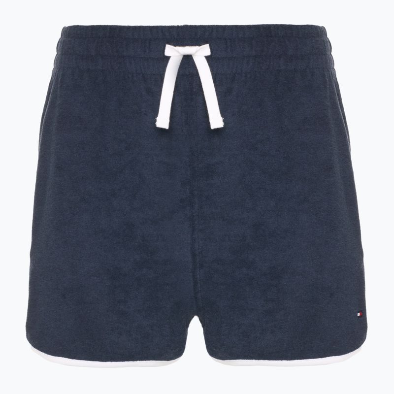 Дамски къси панталони Tommy Hilfiger Terry Shorts dark night navy