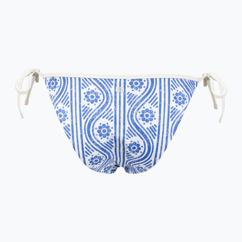 Tommy Hilfiger Cheeky String Side Tie Print флорално райе синьо заклинание долна част на бански костюм 2