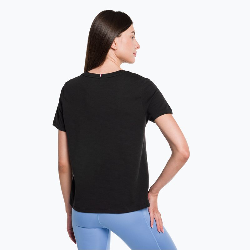 Tommy Hilfiger Performance Mesh Tee black дамска тениска за тренировка 3