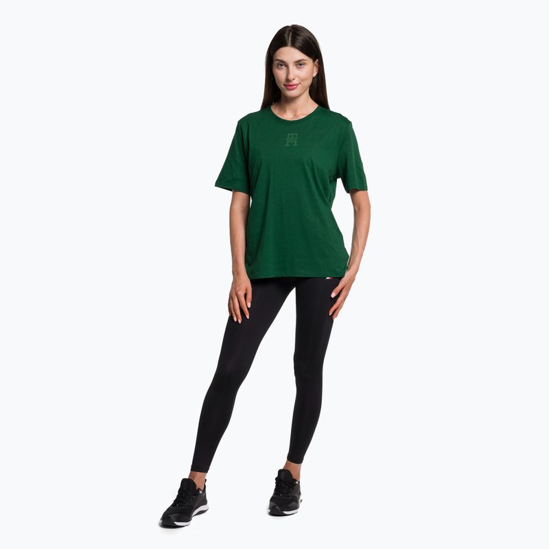 Дамска тренировъчна риза Tommy Hilfiger Regular Th Monogram green 2