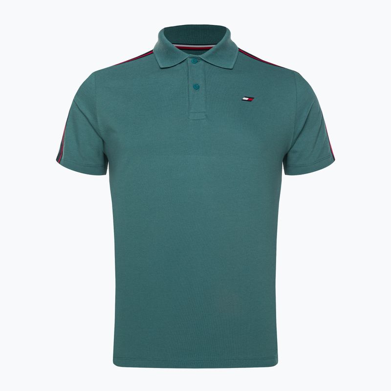 Мъжка тренировъчна тениска Tommy Hilfiger Textured Tape Polo green 5